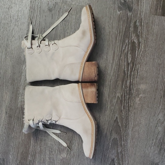 Timberland Sienna High Waterproof Boots in Light Taupe Suede  Sz 8.5 - Picture 6 of 16